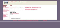 Lien vers le site de l'association Qualité de vie à Grospierres