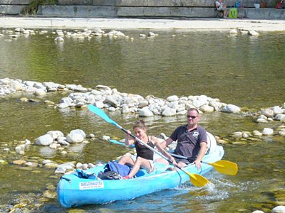 Canoë sur la Beaume